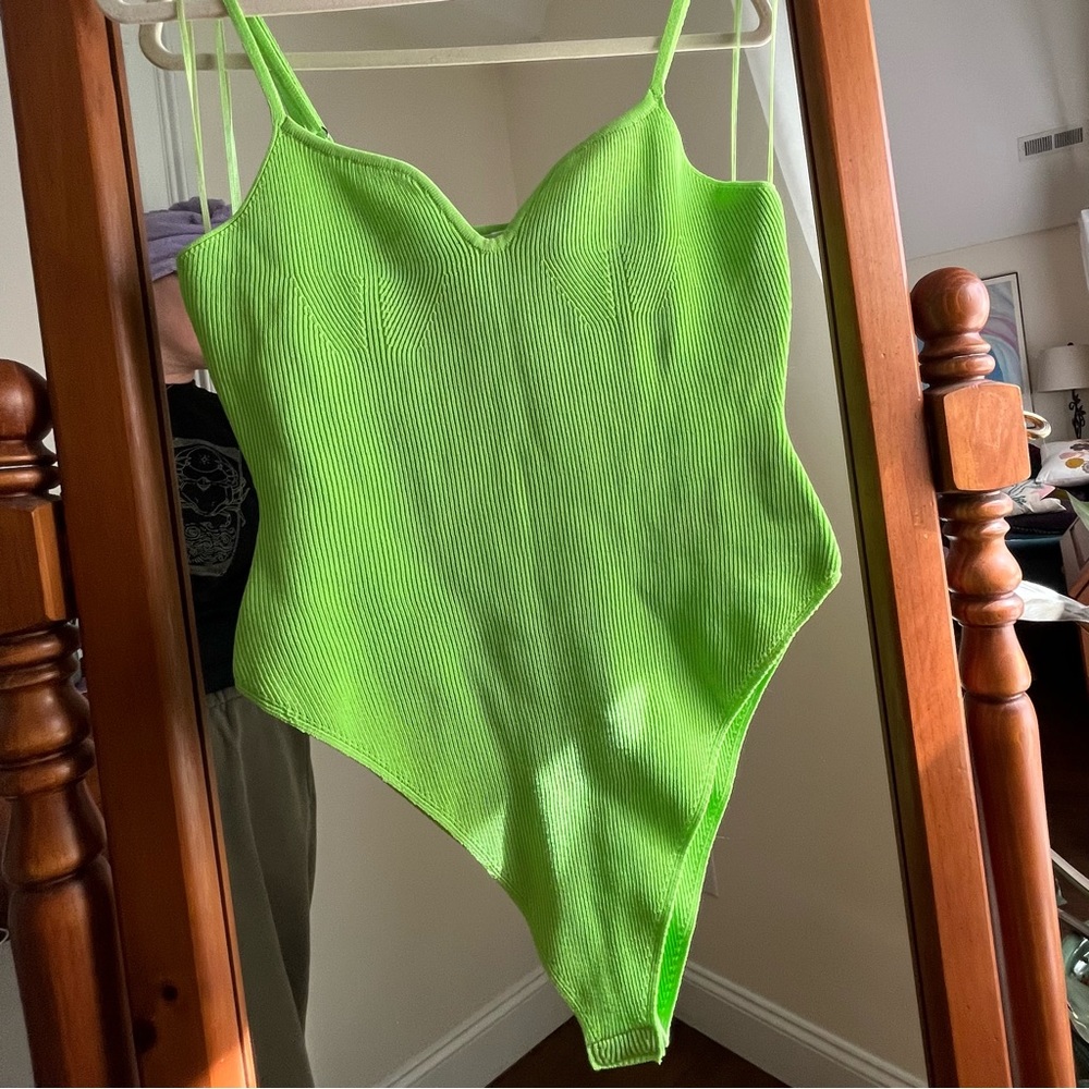 Neon Green Body Suit